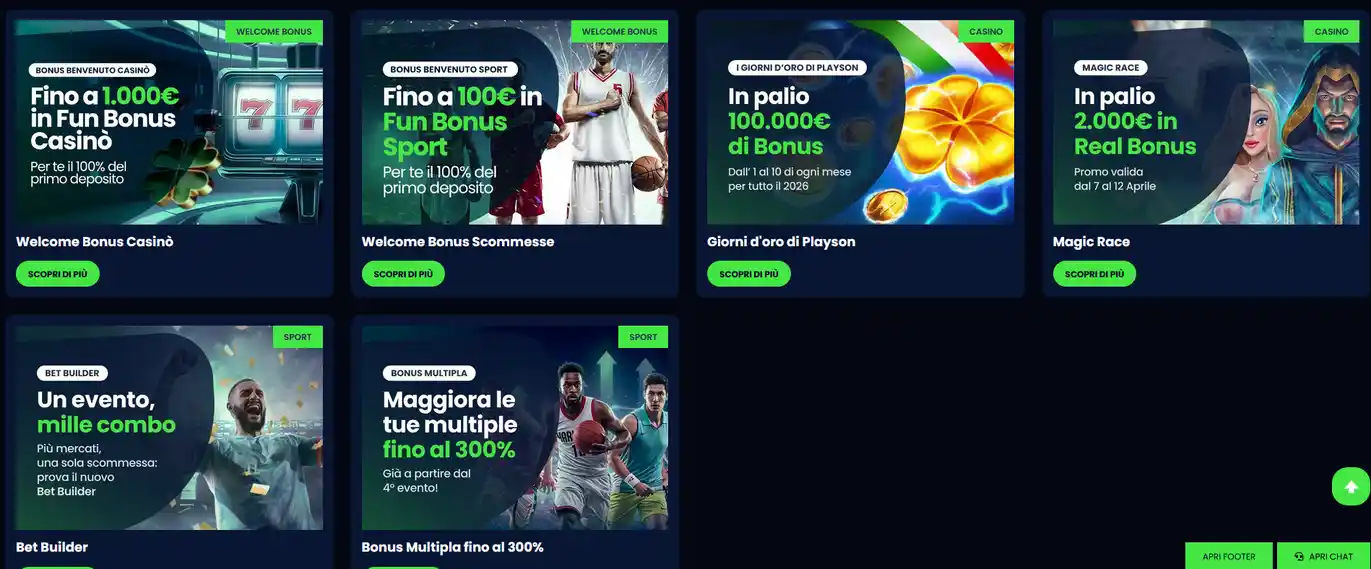Pagina delle offerte promozionali su Queen Casino con bonus di benvenuto, cashback mensile, giri gratuiti e campagne stagionali